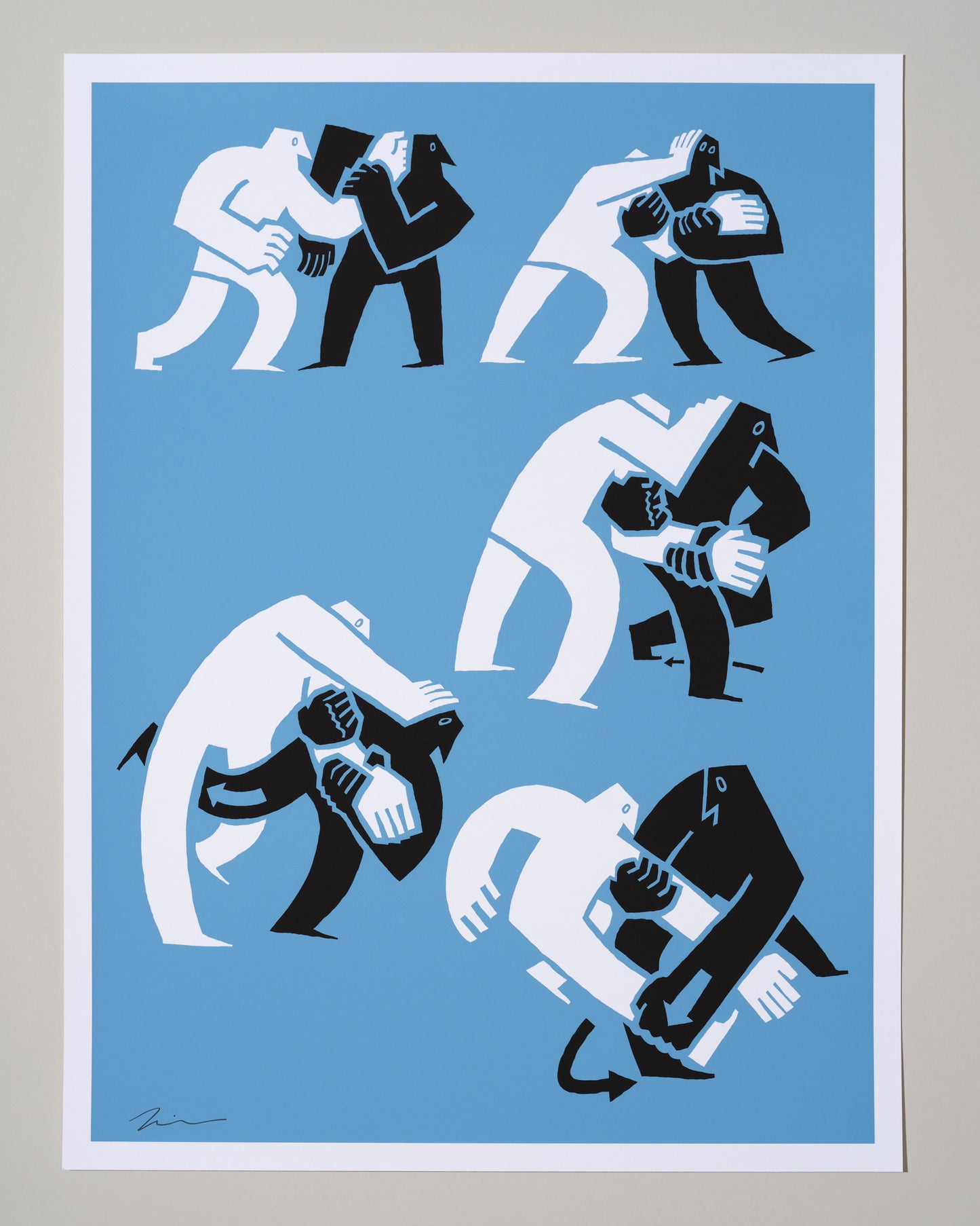 RussianTie Illustration Print