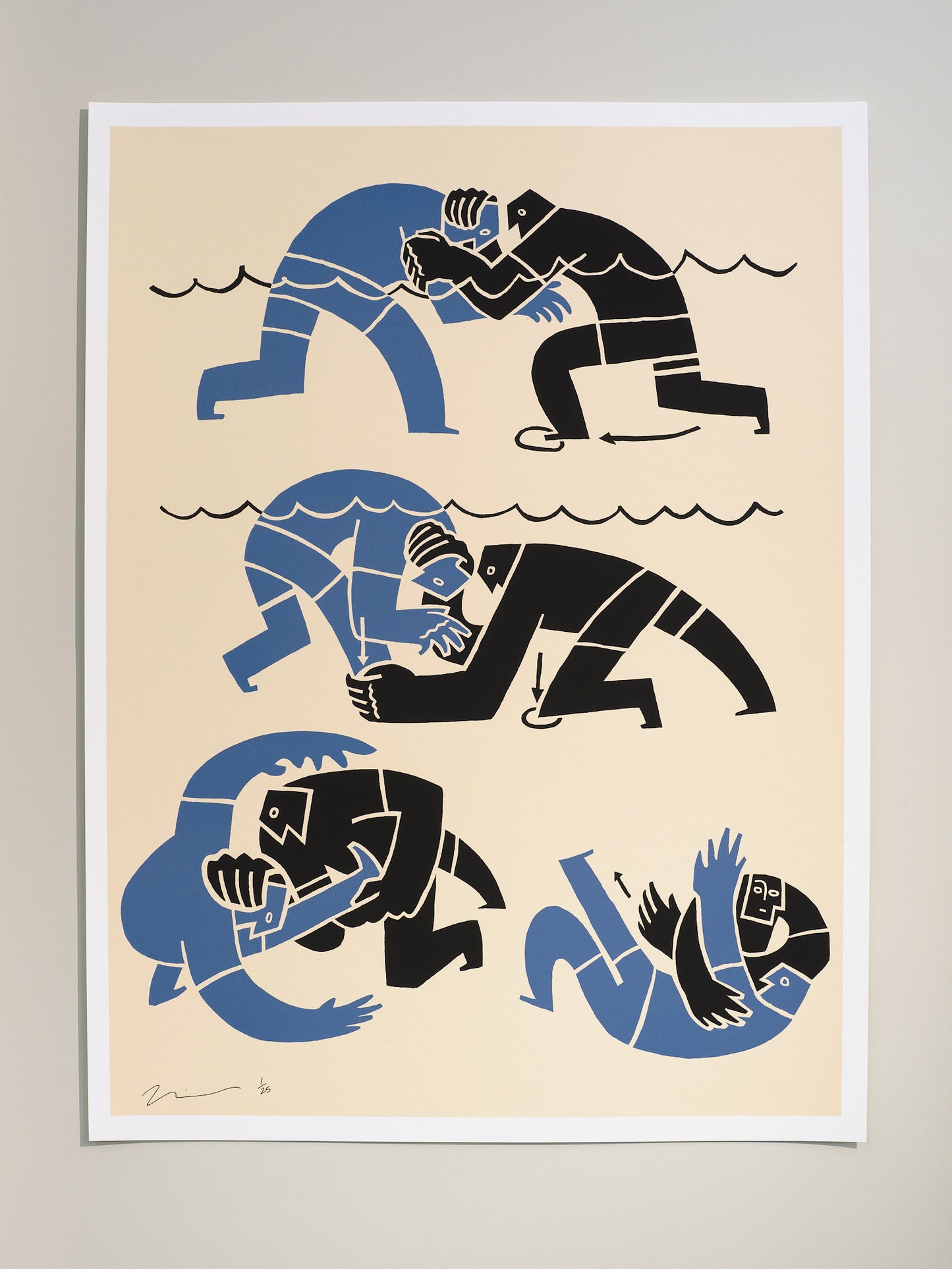 Ankle Pick Jiu Jitsu Print